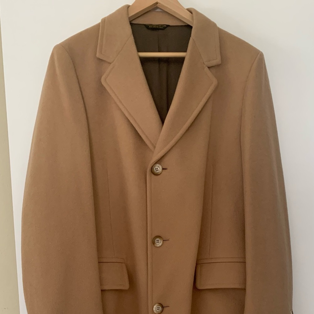 Vintage Shefford by ANDERSON-LITTLE  100% Wool Long Coat  Mens Size XL